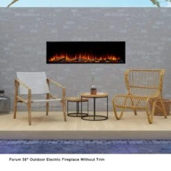 Simplifire Forum Built-In Outdoor Electric Fireplace With Trim Kit - No Heat 23 Simplifire Forum Built-In Outdoor Electric Fireplace With Trim Kit - No Heat -Dimplex Officials simplifire forum built in outdoor electric fireplace with trim kit no heat 29935063400542