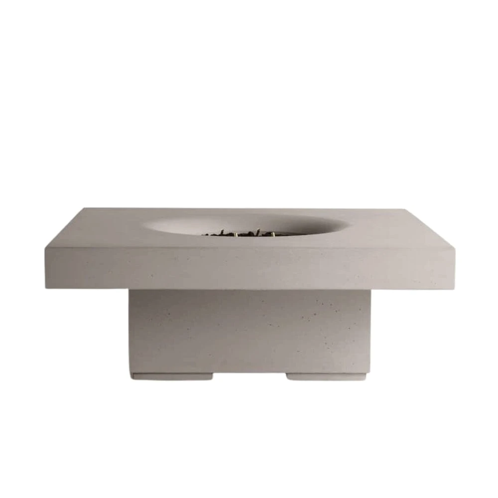 Solus Elevated Halo 36-Inch Square Ultra High-Performance Concrete Gas Fire Pit 1 Solus Elevated Halo 36-Inch Square Ultra High-Performance Concrete Gas Fire Pit