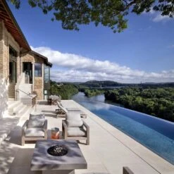 Solus Elevated Halo 48-Inch Square Ultra High-Performance Concrete Gas Fire Pit -Dimplex Officials solus elevated halo 48 inch square ultra high performance concrete gas fire pit 30554540212318