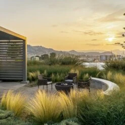 Solus Hemi 48-Inch Round Ultra High Performance Concrete Gas Fire Pit -Dimplex Officials solus hemi 48 inch round ultra high performance concrete gas fire pit 30546489344094