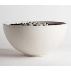 Solus Hemi 48-Inch Round Ultra High Performance Concrete Gas Fire Pit -Dimplex Officials solus hemi 48 inch round ultra high performance concrete gas fire pit liquid propane halva manual ignition hemi48 mls hal lp 30546489475166