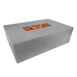 Stonelum Manhattan 04 47-Inch Rectangular Concrete Gas Fire Pit Table -Dimplex Officials stonelum manhattan 04 47 inch rectangular concrete gas fire pit table 30280084717662