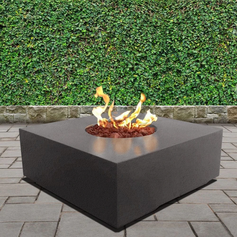 Stonelum Praga 01 39-Inch Square Concrete Gas Fire Pit Table 4 Stonelum Praga 01 39-Inch Square Concrete Gas Fire Pit Table - Image 4