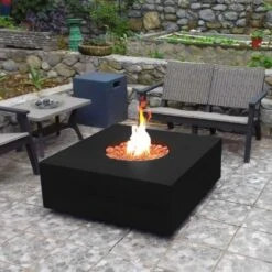 Stonelum Praga 01 39-Inch Square Concrete Gas Fire Pit Table 39 Stonelum Praga 01 39-Inch Square Concrete Gas Fire Pit Table -Dimplex Officials stonelum praga 01 39 inch square concrete gas fire pit 30287556116574