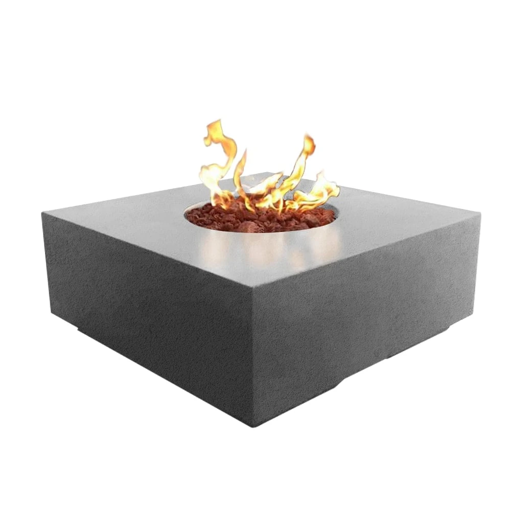 Stonelum Praga 01 39-Inch Square Concrete Gas Fire Pit Table 8 Stonelum Praga 01 39-Inch Square Concrete Gas Fire Pit Table - Image 8