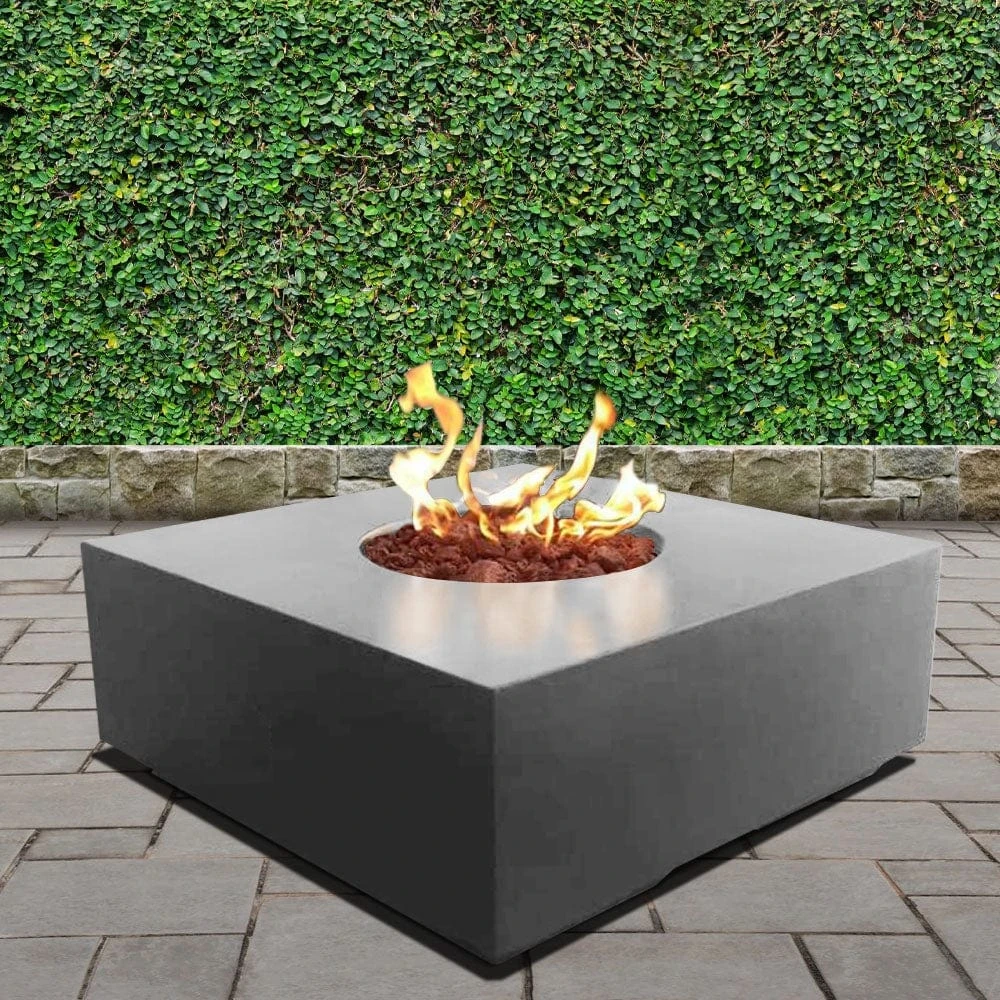 Stonelum Praga 01 39-Inch Square Concrete Gas Fire Pit Table 9 Stonelum Praga 01 39-Inch Square Concrete Gas Fire Pit Table - Image 9