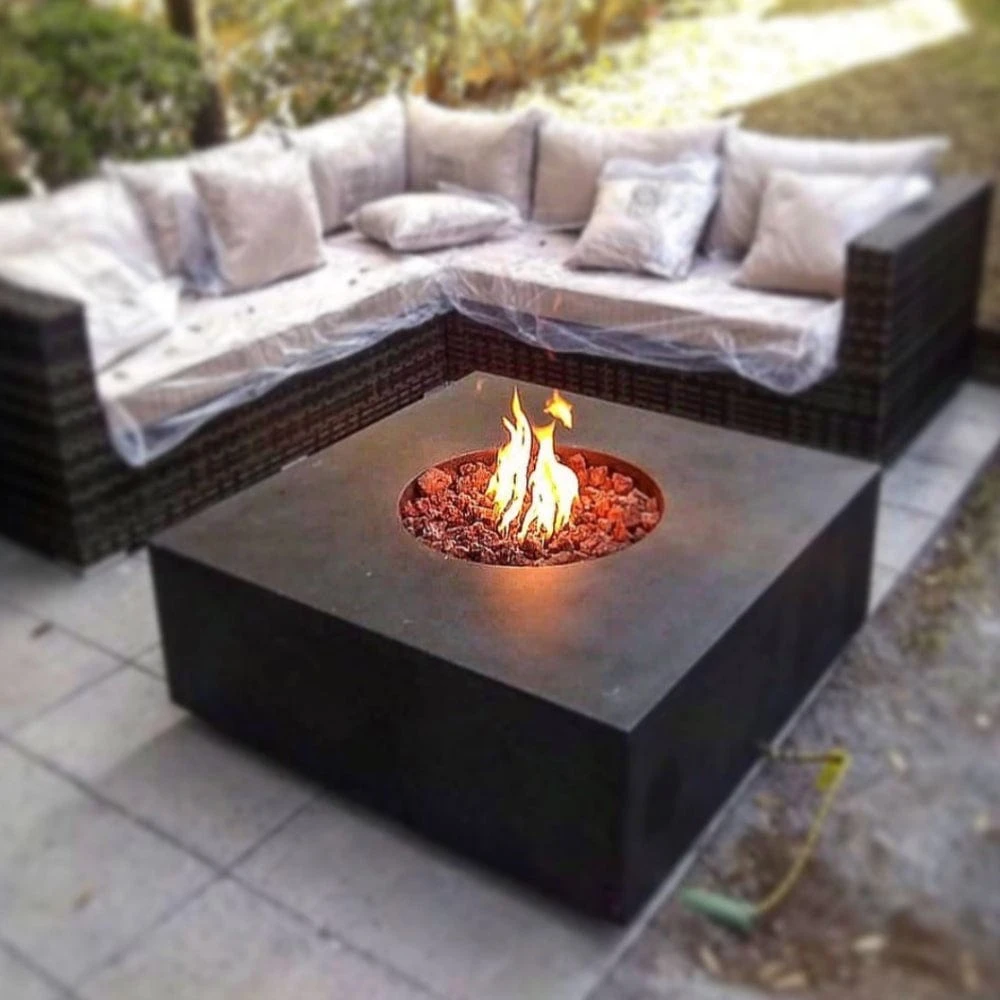 Stonelum Praga 01 39-Inch Square Concrete Gas Fire Pit Table 13 Stonelum Praga 01 39-Inch Square Concrete Gas Fire Pit Table - Image 13
