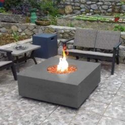 Stonelum Praga 01 39-Inch Square Concrete Gas Fire Pit Table 25 Stonelum Praga 01 39-Inch Square Concrete Gas Fire Pit Table -Dimplex Officials stonelum praga 01 39 inch square concrete gas fire pit 30287556509790