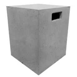 Stonelum Tank Cover For Fire Pits -Dimplex Officials stonelum tank cover for fire pits square concrete grey tankcover squar cgrey 30289459347550