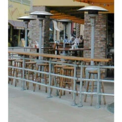 Sunglo A270 BK Portable Propane Patio Heater - Black -Dimplex Officials sunglo sunglo a270 bk portable propane patio heater black 13336675647582