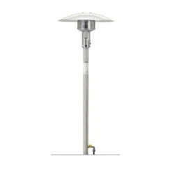 Sunglo PSA265VE SS Permanent Post NG Patio Heater With Automatic Ignition - Stainless Steel -Dimplex Officials sunglo sunglo psa265ve ss permanent post ng patio heater with automatic ignition stainless steel 28341500248158