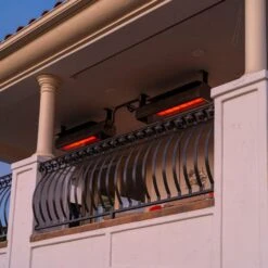 SunStar Glass Adjustable Wall/Ceiling Mounted 2-Stage Infrared Gas Heater -Dimplex Officials sunstar glass wall ceiling mounted two stage infrared outdoor gas heater 29333229437022