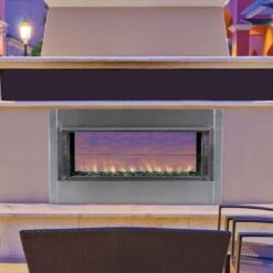 Superior 43-Inch Linear Vent-Free Gas Fireplace - Optional See-Through (VRL4543) -Dimplex Officials superior 43 inch linear vent free gas fireplace optional see through vrl4543 28800057868382