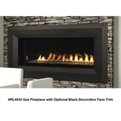Superior 43-Inch Linear Vent-Free Gas Fireplace - Optional See-Through (VRL4543) -Dimplex Officials superior 43 inch linear vent free gas fireplace optional see through vrl4543 28800166625374