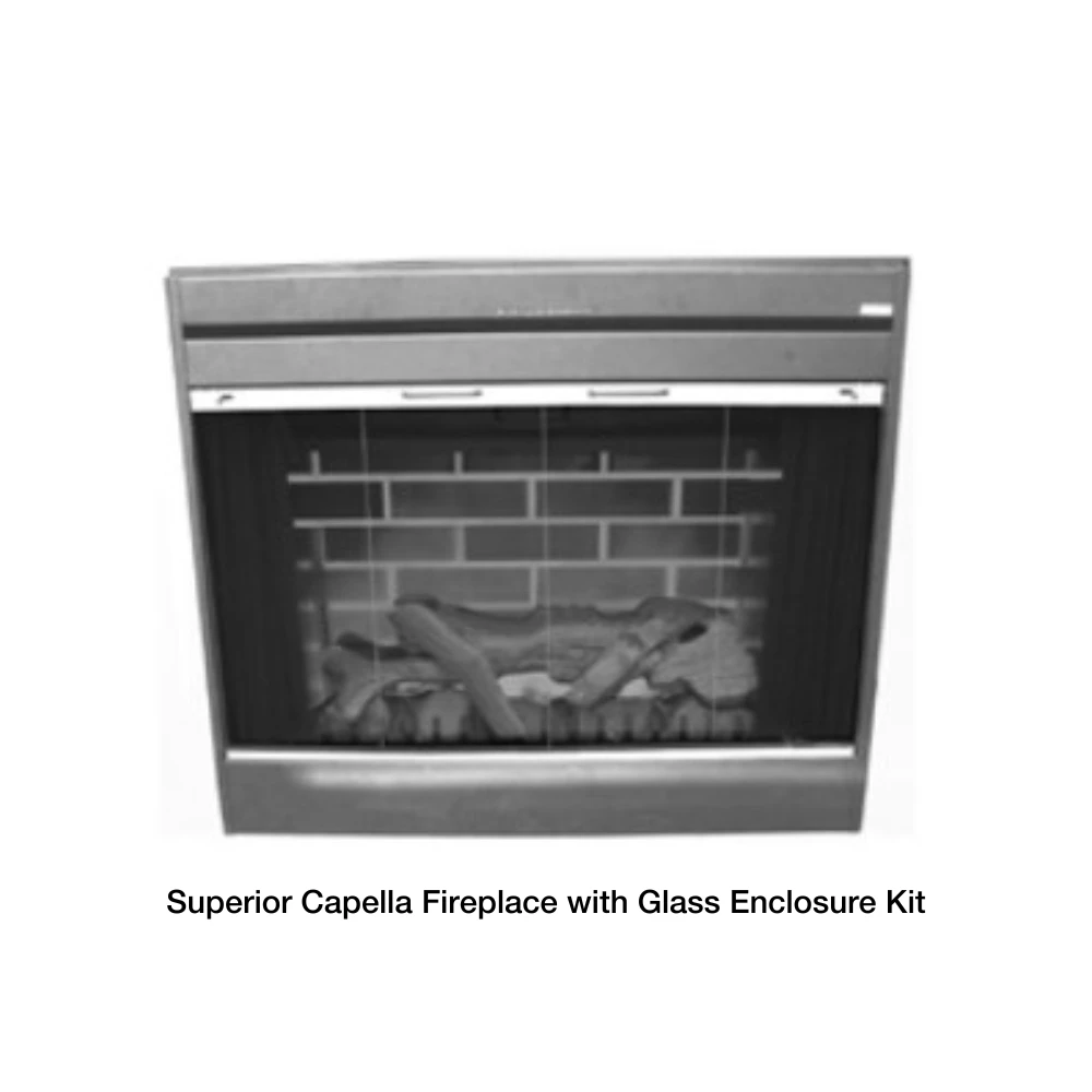 Superior Glass Panel For Capella Electric Fireplace 2 Superior Glass Panel For Capella Electric Fireplace - Image 2