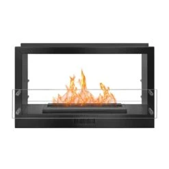 The Bio Flame 38-Inch Firebox DS Built-in See-Through Ethanol Fireplace -Dimplex Officials the bio flame 38 inch firebox ds built in see through ethanol fireplace 29110876143710