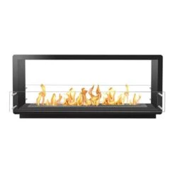 The Bio Flame 72-Inch Firebox DS - Built-in See-Through Ethanol Fireplace -Dimplex Officials the bio flame 72 inch firebox ds built in see through ethanol fireplace 29111274733662