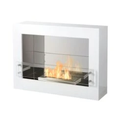 The Bio Flame Rogue 2.0 36-Inch Free Standing See-Through Ethanol Fireplace -Dimplex Officials the bio flame rogue 2 0 36 inch free standing see through ethanol fireplace white rouge2 0 white 29150781571166