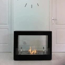 The Bio Flame Rogue 2.0 36-Inch Free Standing See-Through Ethanol Fireplace -Dimplex Officials the bio flame rogue black 2 0 36 inch free standing ethanol fireplace 29083248001118