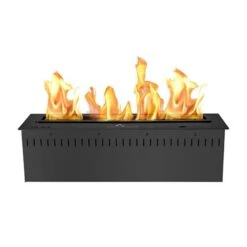 The Bio Flame 24-Inch Smart Remote Controlled Ethanol Burner -Dimplex Officials the bio flame the bio flame 24 ul listed smart remote controlled ethanol burner black or stainless steel black 13460872331358