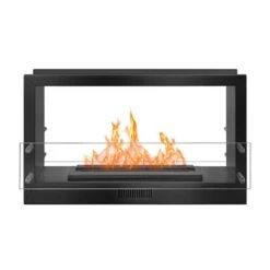 The Bio Flame 38-Inch Smart Firebox DS - See-Through Ethanol Fireplace -Dimplex Officials the bio flame the bio flame 38 smart firebox ds see through ethanol fireplace black 16 burner 13502258479198