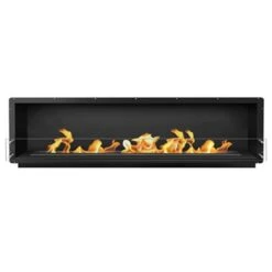 The Bio Flame 96-Inch Smart Firebox SS - Built-in Ethanol Fireplace -Dimplex Officials the bio flame the bio flame 96 smart firebox ss built in ethanol fireplace black 72 burner 13505123614814