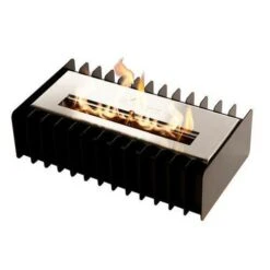 The Bio Flame Fireplace Insert Kit 16-Inch Ethanol Burner With Grate