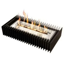 The Bio Flame Fireplace Insert Kit 24-Inch Ethanol Burner With Grate
