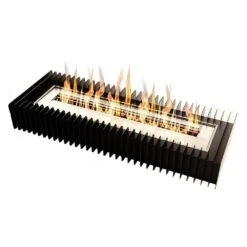 The Bio Flame Fireplace Insert Kit 38-Inch Ethanol Burner With Grate