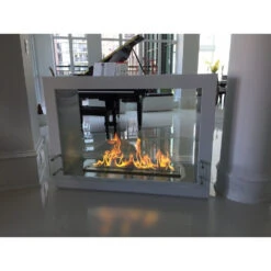 The Bio Flame Sek XL 53-Inch Free Standing See-Through Ethanol Fireplace -Dimplex Officials the bio flame the bio flame sek xl 53 ul listed free standing see through ethanol fireplace 19962506563