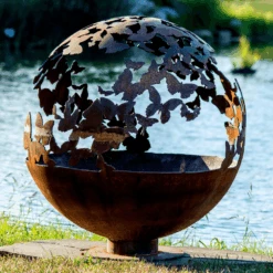 The Fire Pit Gallery 37-Inch Butterfly Wings Steel Fire Pit (7010031-37F) -Dimplex Officials the fire pit gallery butterfly wings steel fire bowl 29023251234910