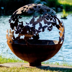 The Fire Pit Gallery 37-Inch Butterfly Wings Steel Fire Pit (7010031-37F) -Dimplex Officials the fire pit gallery butterfly wings steel fire bowl 29023251267678