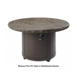 The Outdoor GreatRoom Company Beacon 48-Inch Round Gas Fire Pit Table -Dimplex Officials the outdoor greatroom company beacon 48 inch round gas fire pit table 29694060331102