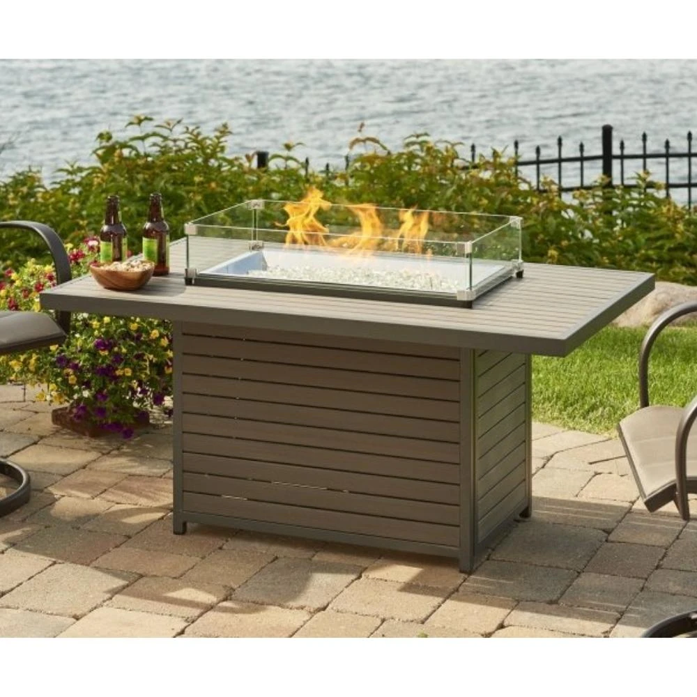 The Outdoor GreatRoom Company Brooks 50-Inch Rectangular Gas Fire Pit Table 3 The Outdoor GreatRoom Company Brooks 50-Inch Rectangular Gas Fire Pit Table - Image 3