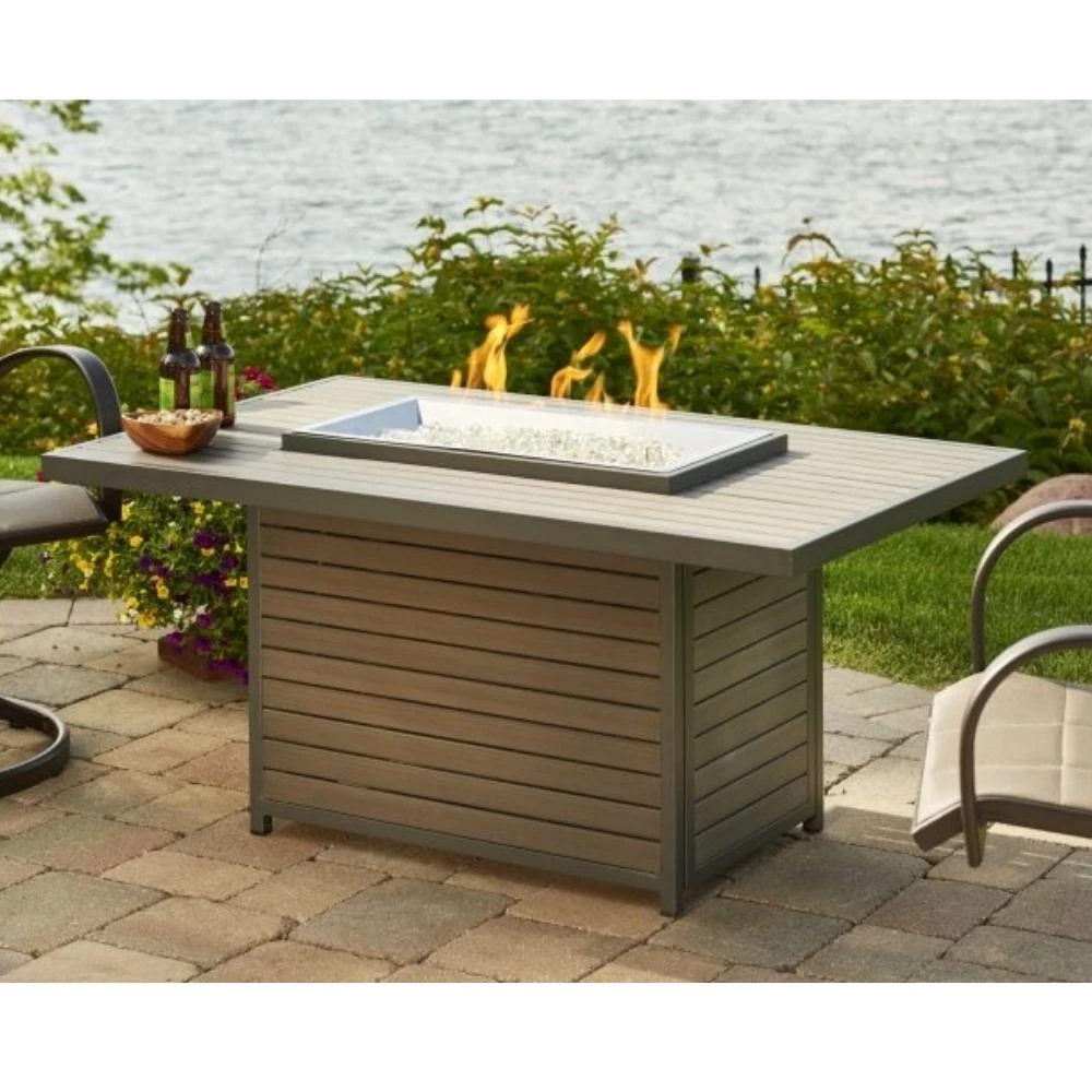 The Outdoor GreatRoom Company Brooks 50-Inch Rectangular Gas Fire Pit Table 2 The Outdoor GreatRoom Company Brooks 50-Inch Rectangular Gas Fire Pit Table - Image 2