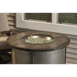 The Outdoor GreatRoom Company Edison 41-Inch Round Gas Fire Pit Table (ED-20) -Dimplex Officials the outdoor greatroom company the outdoor greatroom company edison 41 round gas fire pit table ed 20 14386412322910