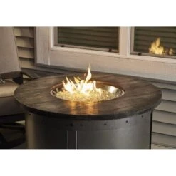 The Outdoor GreatRoom Company Edison 41-Inch Round Gas Fire Pit Table (ED-20) -Dimplex Officials the outdoor greatroom company the outdoor greatroom company edison 41 round gas fire pit table ed 20 28342283436126
