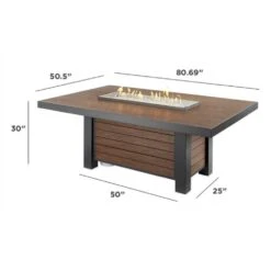 The Outdoor GreatRoom Company Kenwood 81-Inch Gas Fire Pit Dining Table (KW-1242-K) 16 The Outdoor GreatRoom Company Kenwood 81-Inch Gas Fire Pit Dining Table (KW-1242-K) -Dimplex Officials the outdoor greatroom company the outdoor greatroom company kenwood 81 gas fire pit dining table kw 1242 k 14367598379102