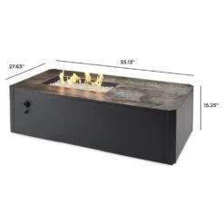 The Outdoor GreatRoom Company Kinney 55-Inch Linear Gas Fire Pit Table (KN-1224) -Dimplex Officials the outdoor greatroom company the outdoor greatroom company kinney 55 linear gas fire pit table kn 1224 28353550254174