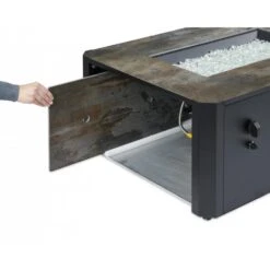 The Outdoor GreatRoom Company Kinney 55-Inch Linear Gas Fire Pit Table (KN-1224) -Dimplex Officials the outdoor greatroom company the outdoor greatroom company kinney 55 linear gas fire pit table kn 1224 28353571094622