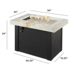 The Outdoor GreatRoom Company Providence Rectangular Gas Fire Pit Table 27 The Outdoor GreatRoom Company Providence Rectangular Gas Fire Pit Table -Dimplex Officials the outdoor greatroom company the outdoor greatroom company providence rectangular gas fire pit table white 28354687107166