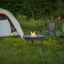 The Outdoor GreatRoom Company Renegade 32-Inch Round Portable Gas Fire Pit Table (RNG-32) -Dimplex Officials the outdoor greatroom company the outdoor greatroom company renegade 32 round portable gas fire pit table rng 32 28278519693406