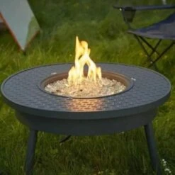 The Outdoor GreatRoom Company Renegade 32-Inch Round Portable Gas Fire Pit Table (RNG-32) -Dimplex Officials the outdoor greatroom company the outdoor greatroom company renegade 32 round portable gas fire pit table rng 32 28278520774750