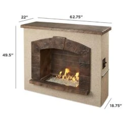 The Outdoor GreatRoom Company Stone Arch 63-Inch Freestanding Gas Fireplace (SAFP-1224) 14 The Outdoor GreatRoom Company Stone Arch 63-Inch Freestanding Gas Fireplace (SAFP-1224) -Dimplex Officials the outdoor greatroom company the outdoor greatroom company stone arch 63 freestanding gas fireplace safp 1224 28333505609822