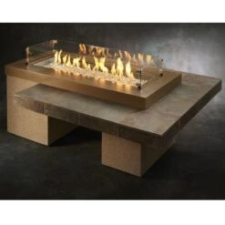 The Outdoor GreatRoom Company Uptown 65-Inch Linear Gas Fire Pit Table -Dimplex Officials the outdoor greatroom company the outdoor greatroom company uptown 65 linear gas fire pit table 28353124008030