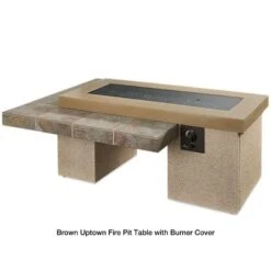 The Outdoor GreatRoom Company Uptown 65-Inch Linear Gas Fire Pit Table -Dimplex Officials the outdoor greatroom company uptown 65 inch linear gas fire pit table 29694058922078