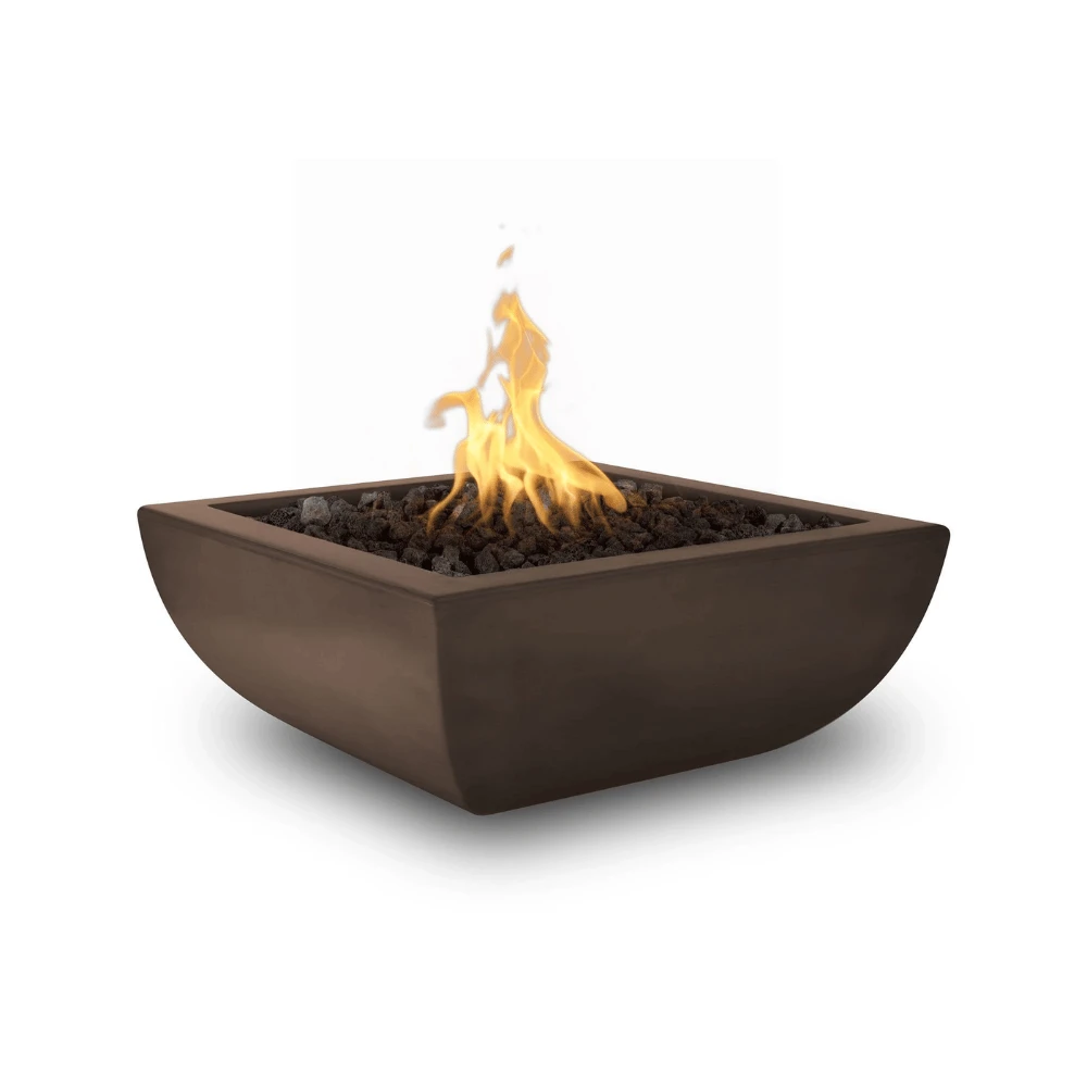 Top Fires Avalon 24-Inch Square Concrete Gas Fire Bowl - Match Lit 2 Top Fires Avalon 24-Inch Square Concrete Gas Fire Bowl - Match Lit - Image 2