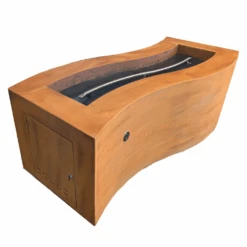 Top Fires Billow Rectangular Steel Gas Fire Pit Table - Electronic -Dimplex Officials top fires billow rectangular steel gas fire pit table electronic 28822183444574