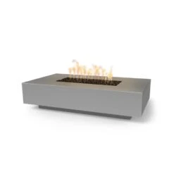Top Fires Cabo 66-Inch Rectangular GFRC Gas Fire Pit Table - Electronic -Dimplex Officials top fires cabo 66 inch rectangular gfrc gas fire pit table electronic 29692389621854
