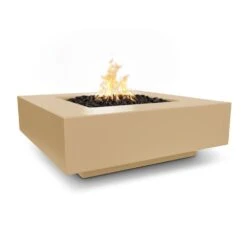 Top Fires Cabo Square GFRC Gas Fire Pit Table - Flame Sense -Dimplex Officials top fires cabo square gfrc gas fire pit table flame sense 29694139859038